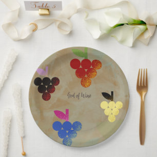 Assiettes En Carton Adonis Dieu du vin