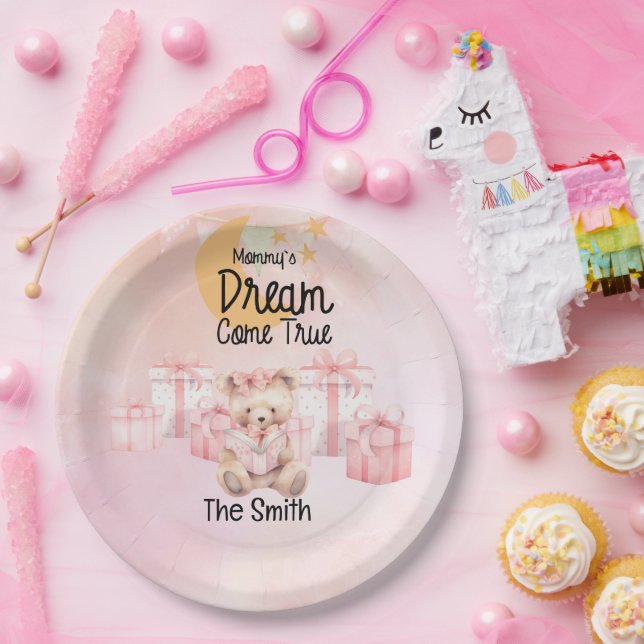 Assiettes En Carton Adoption Foster Child Girl Pink thème party (Fête)