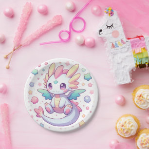 Assiettes En Carton Adorable Baby shower de Dragon Moderne