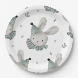 Assiettes En Carton Adorable chic lapin lapin rustique lapin