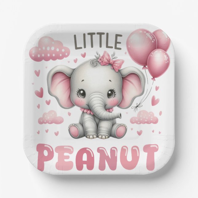 Assiettes En Carton Adorable Girl Little Peanut Paper Plate (Recto)
