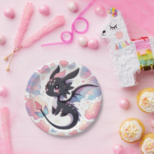 Assiettes En Carton Adorable Imaginaire Baby shower Dragon