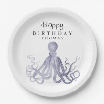 Adorable sous la mer Octopus Anniversaire