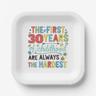 Assiettes En Carton Âge personnalisé Les premières années de l'enfance