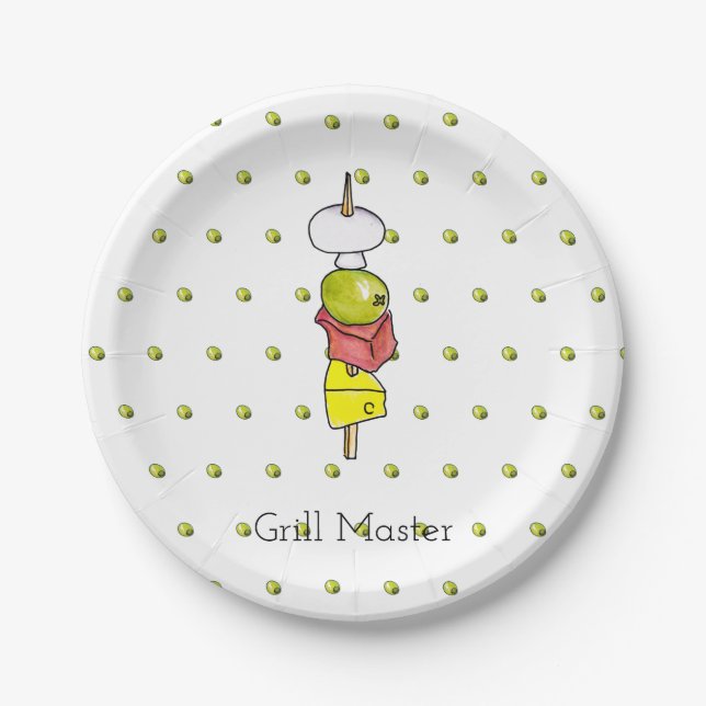 Assiettes En Carton Aiguille (Devant)