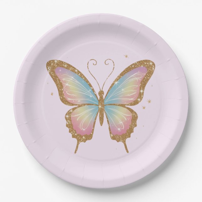 ASSIETTES EN CARTON AILES COLORÉES (Devant)