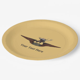 Assiettes En Carton Ailes pilotes de Moose Bush