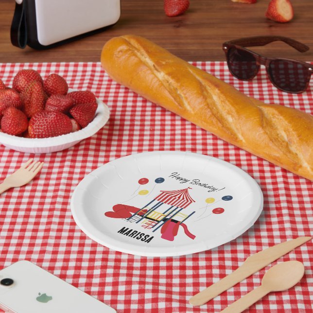 Assiettes En Carton Aire de jeu Enfants Garçons Filles Anniversaire No (Pique-nique)