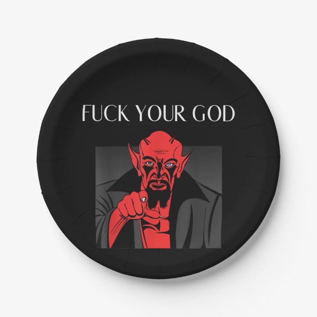 Assiettes En Carton Aist Goat Satan Baphomet GIft (Devant)