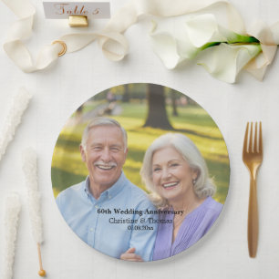 Assiettes En Carton Ajouter une superposition de texte de photo pour l