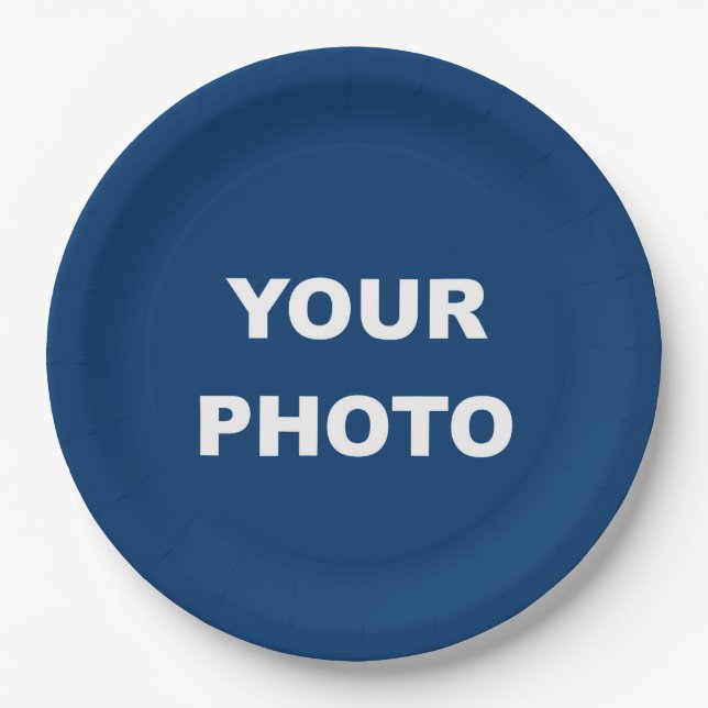 Assiettes En Carton Ajouter votre logo photo image (Devant)