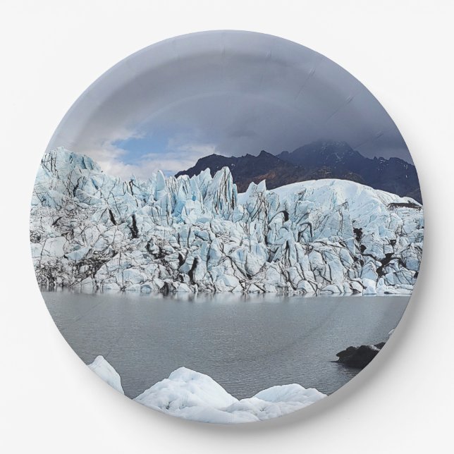 Assiettes En Carton Alaska - Glacier (Devant)