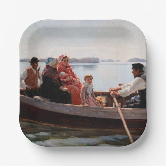 Assiettes En Carton Albert Edelfeel - Aller au baptême (Recto)