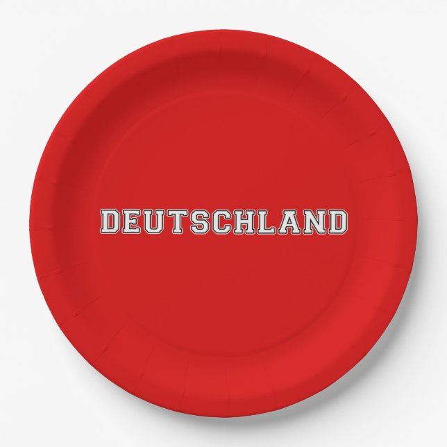 Assiettes En Carton Allemagne (Devant)