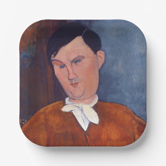 Assiettes En Carton Amedeo Modigliani - Monsieur Deleu (Recto)