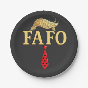 Assiettes En Carton Américain Donald Trump FAFO USA Drapeau patriotiqu