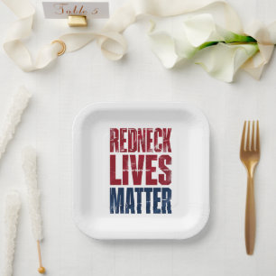 Assiettes En Carton American Holiday Redneck Matt 4 juillet USA
