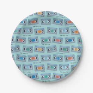 Assiettes En Carton AMIS™ Celui Avec Motif De Bande Vidéo