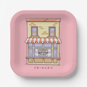 Assiettes En Carton AMIS™   Central Perk Cartoon Coffee Shop