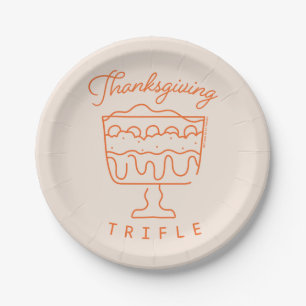 Assiettes En Carton AMIS™  Trifle de Thanksgiving