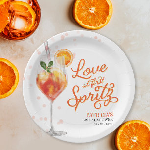 Assiettes En Carton Amour au Premier Spritz : Fête de Mariage