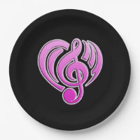 Amour Musical Vibrations Cœur Rose Note De Musique
