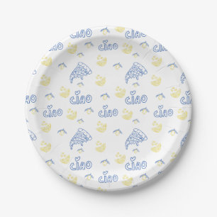 Assiettes En Carton Amoureux de l'Italie – Ciao Italian Vibes