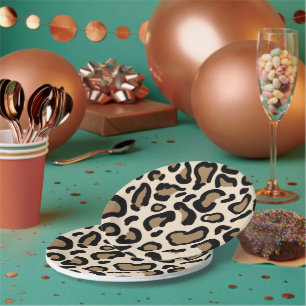 Assiettes En Carton Amoureux des animaux Motifs couleur tigre