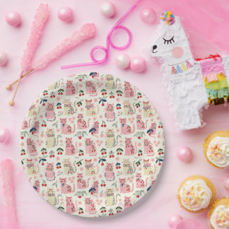 Assiettes En Carton Amoureux des chats toutes occasions