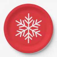 Amusant Festif Flocon de Neige Nordique Blanc sur