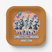 Amusant Halloween Ghouls juste vouloir faire la fê