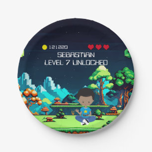 Assiettes En Carton Amusant Novelty Computer Jeu Anniversaire Fête