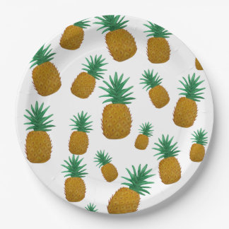 Assiettes En Carton Ananas dansant