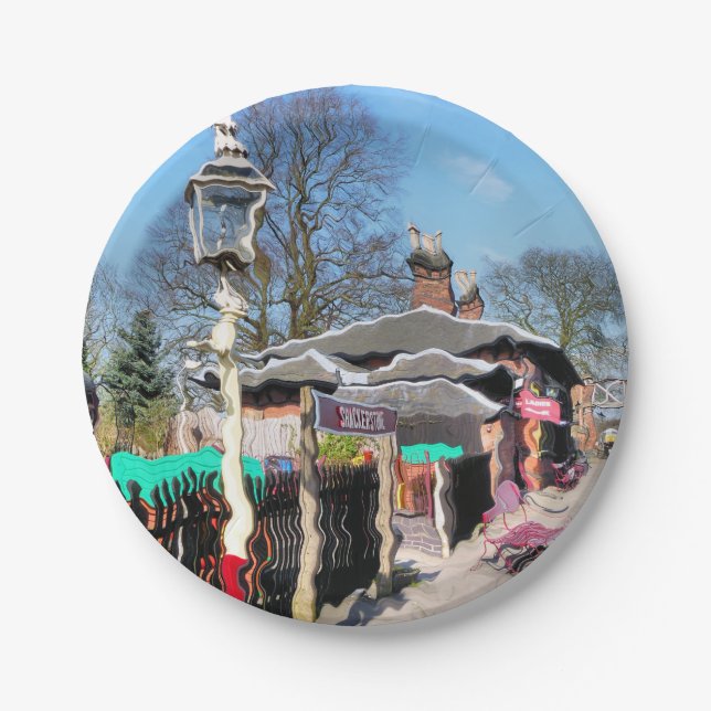 ASSIETTES EN CARTON ANCIENNE GARE (Devant)