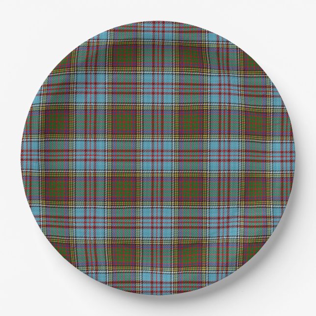 Assiettes En Carton Anderson Tartan (Devant)