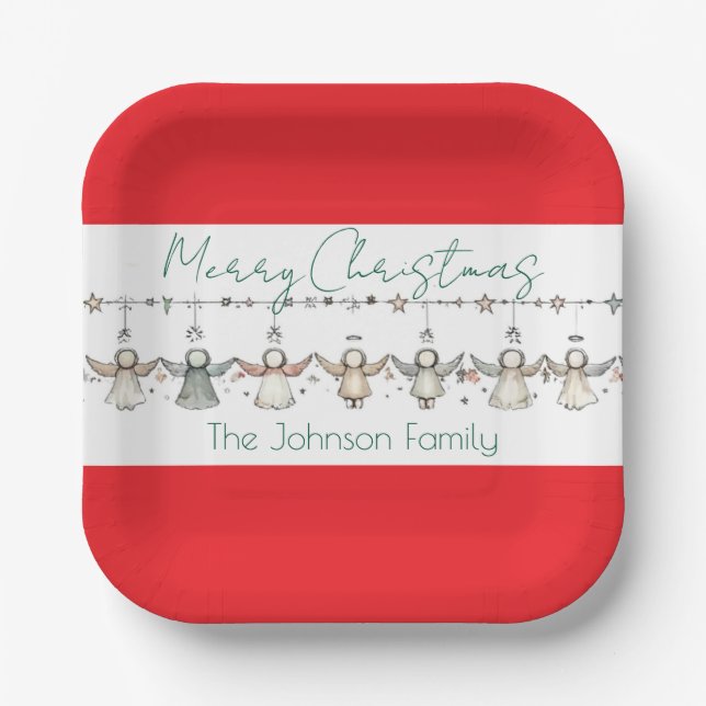 Assiettes En Carton Angels in Celebration (Recto)