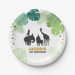 Assiettes En Carton Animaux de la Jungle Anniversaire Papier Plaques S