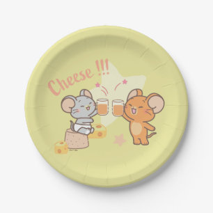 Assiettes En Carton Anime Tuffy et Jerry Cheese au fromage