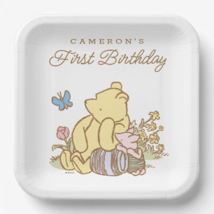 Assiettes En Carton Anniversaire classique des poulets et des poulets