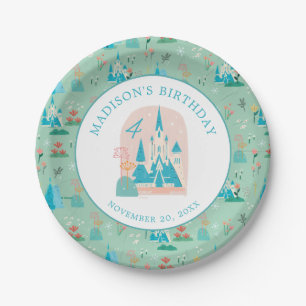 Assiettes En Carton Anniversaire de Disney's Frozen Arendelle Castle G