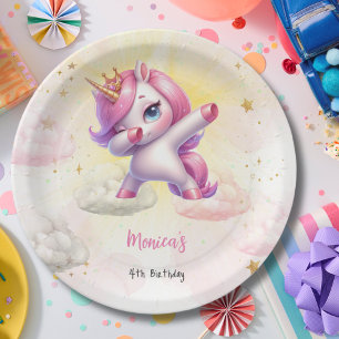 Assiettes En Carton Anniversaire de enfant de licorne Whimsical magiqu