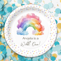 Anniversaire de enfant Rainbow Wild One