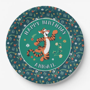 Assiettes En Carton Anniversaire de la tempête de tigres de Disney