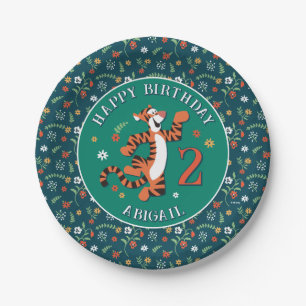 Assiettes En Carton Anniversaire de la tempête de tigres de Disney