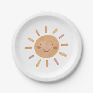 Assiettes En Carton Anniversaire de Little Sunshine