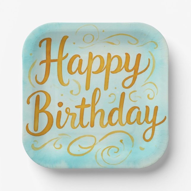 Assiettes En Carton Anniversaire de Magickal (Recto)
