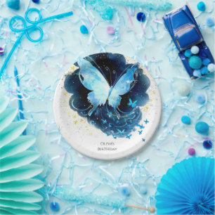 Assiettes En Carton Anniversaire de papillon amusant