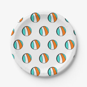 Assiettes En Carton Anniversaire du Beach Ball