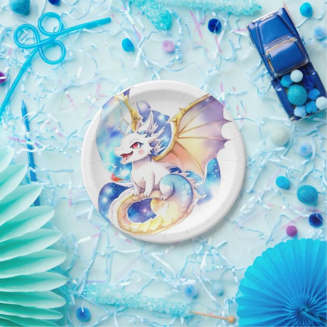 Assiettes En Carton Anniversaire du dragon (Fête)