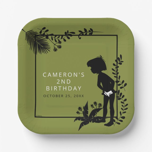 Assiettes En Carton Anniversaire du livre Jungle (Recto)